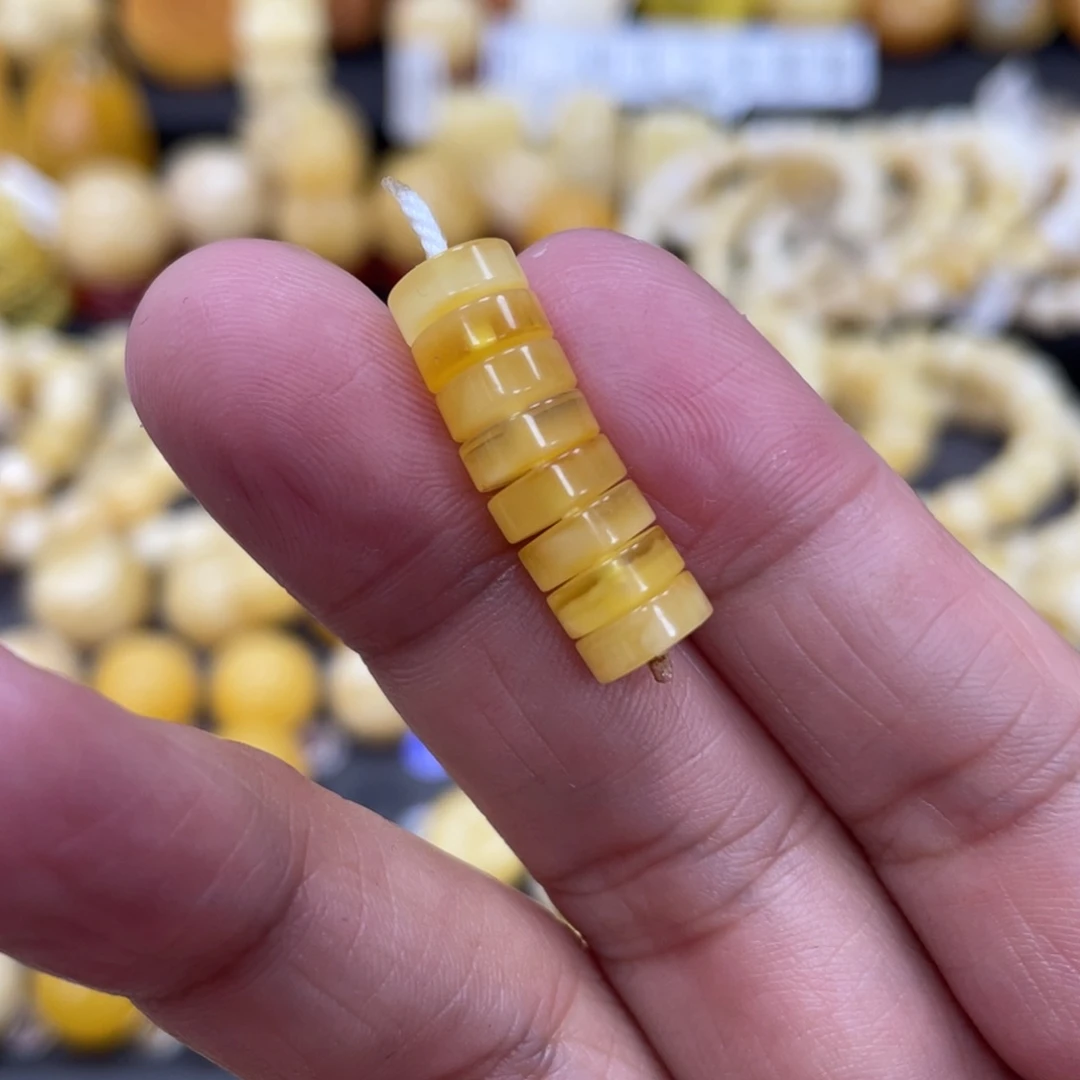 琥珀珠宝奇石未镶嵌7.5mm（8片）