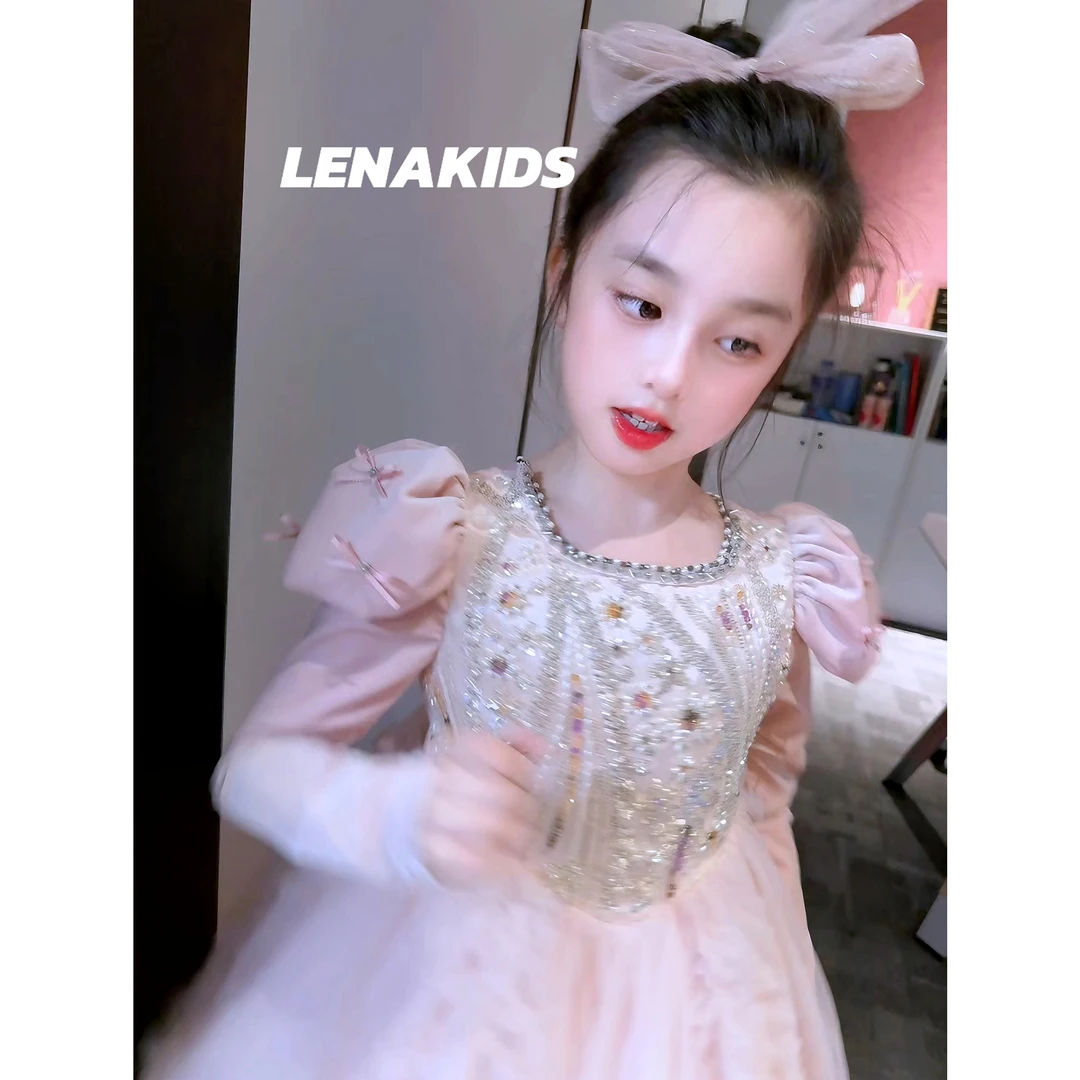 【现货】Lenakids重工高定精致公主裙·气质女宝连衣裙24112202