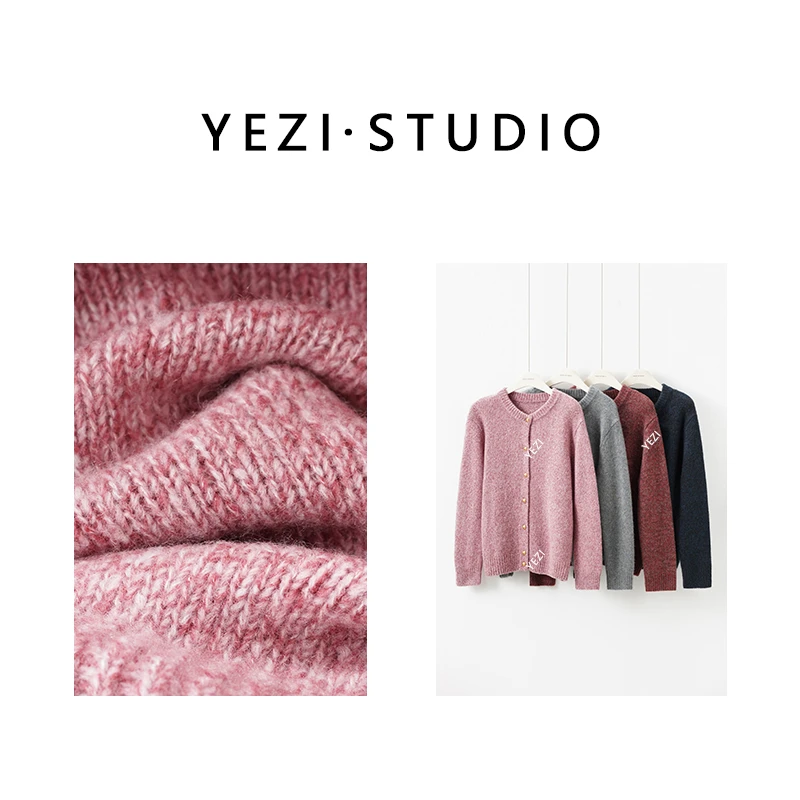 【新年羊绒衫】大克重350克康宝.来山羊绒桑蚕丝针织开衫25419020