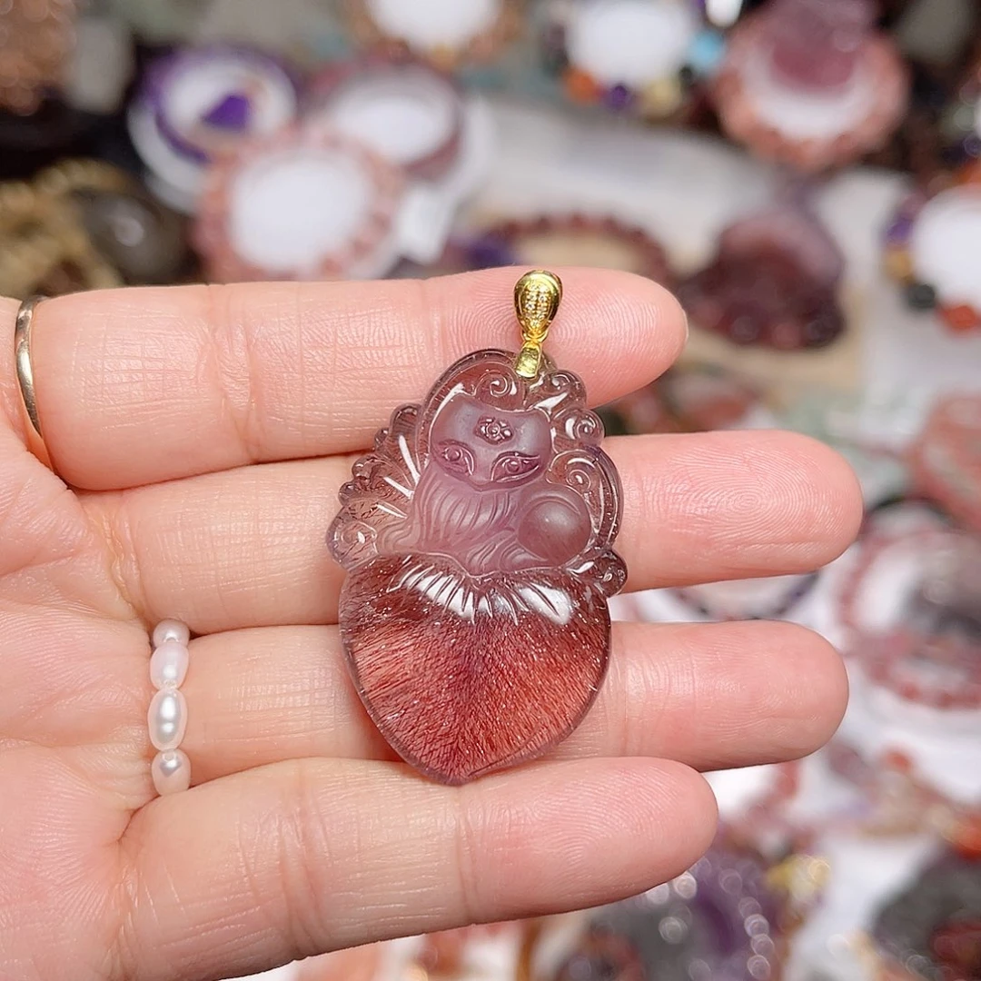 颈饰水晶18K金镶嵌订制