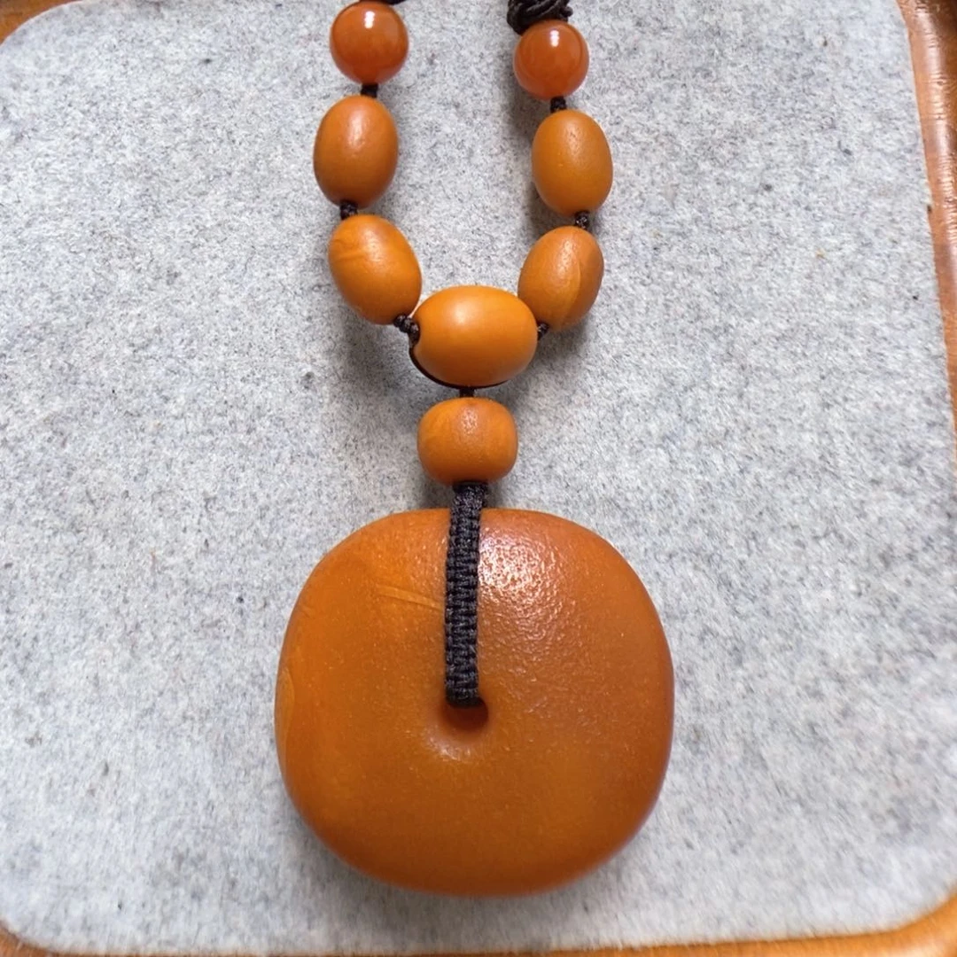 蜜蜡项链未镶嵌毛**花蜜蜡吊坠