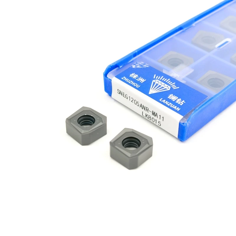数控铣刀片SNEG1205ANR-MA11 LK8015加工铸铁用双面8刃口