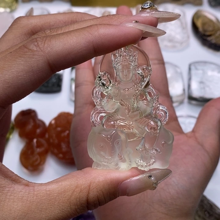 未镶嵌颈饰水晶龙**祥定制