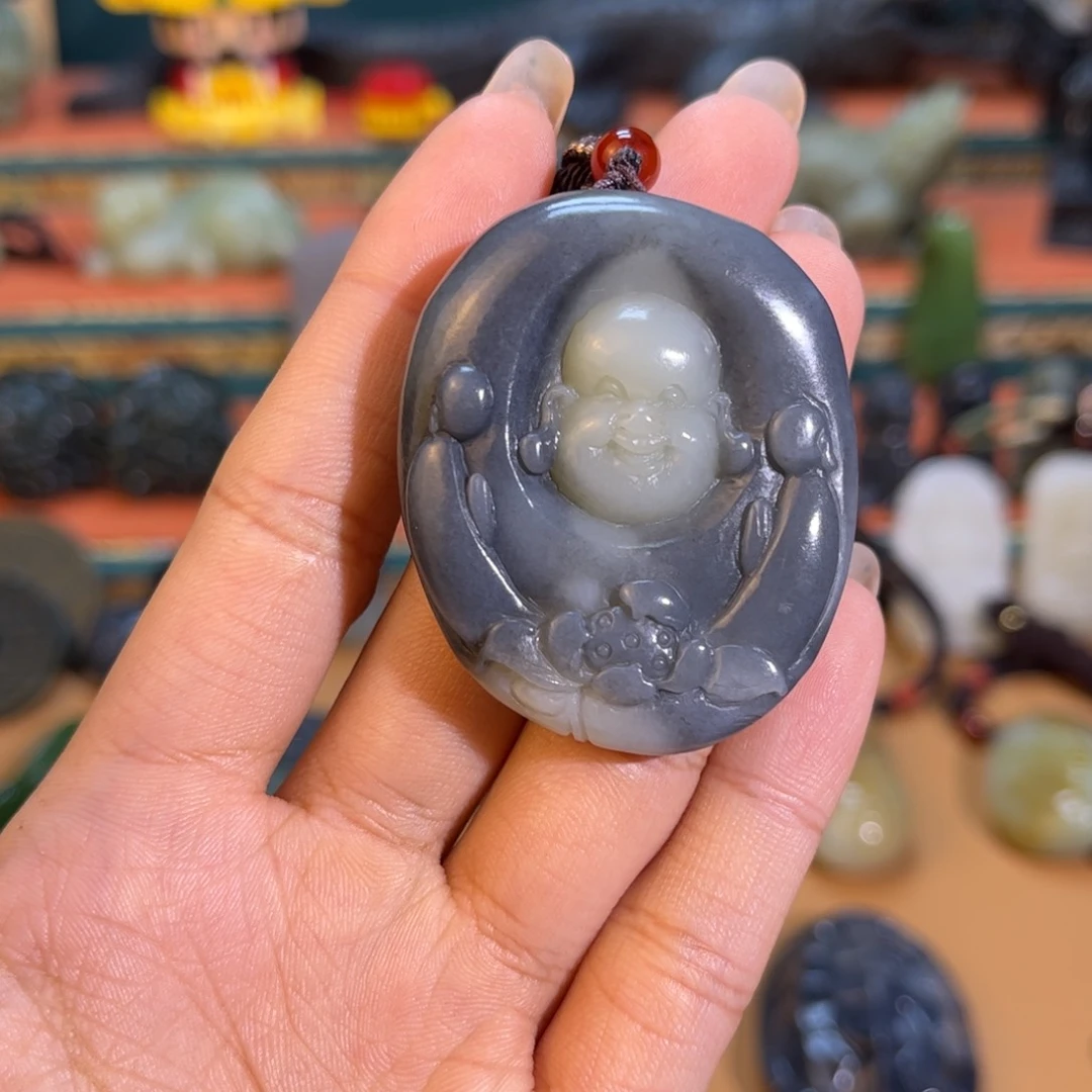 和田玉未镶嵌挂件