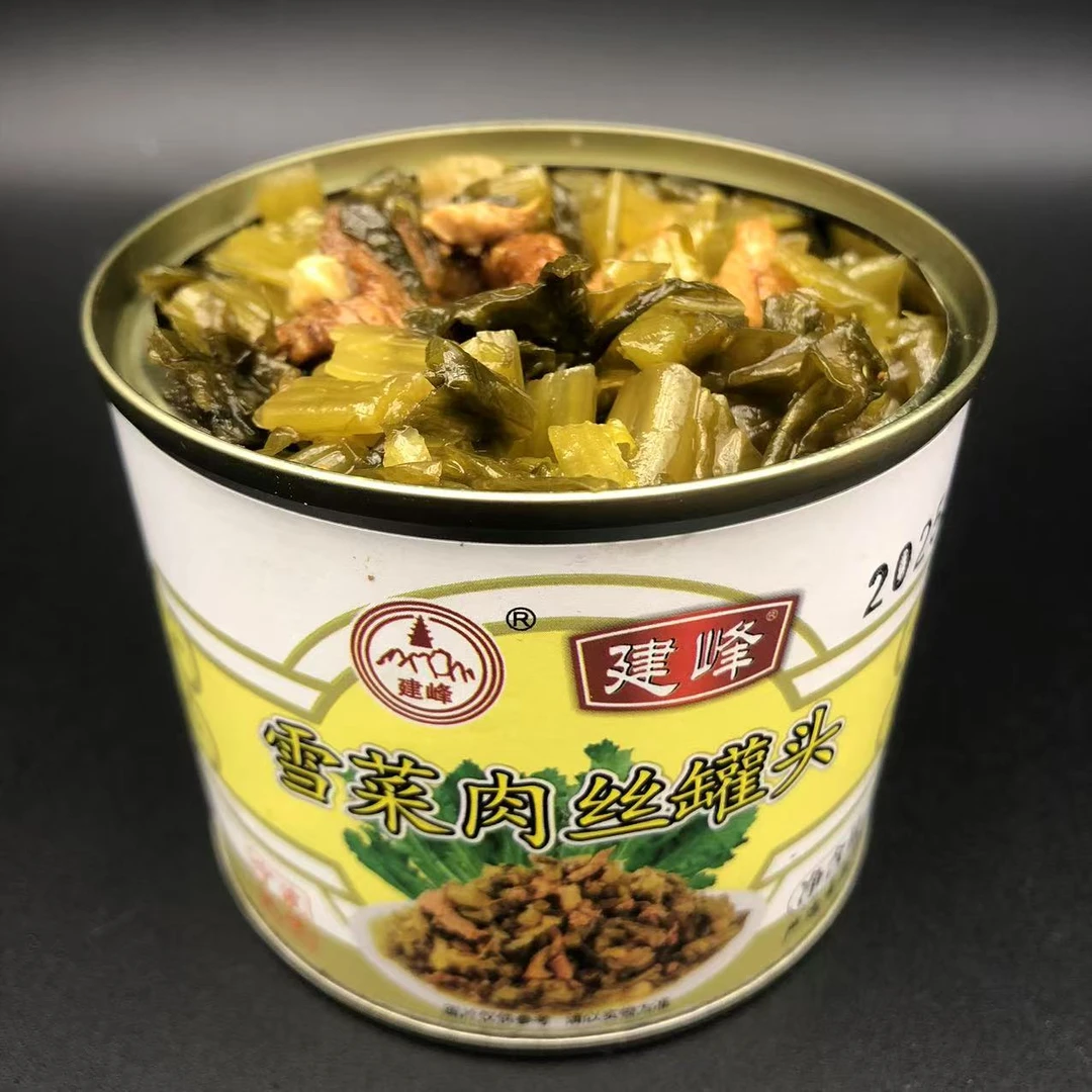 【宁波雪菜肉丝】建峰宁式咸菜肉丝罐头即食冷盘宁波味道饭店好吃
