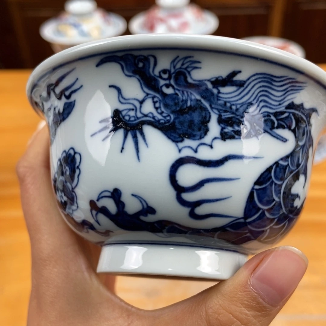 手绘现代茶具非古董