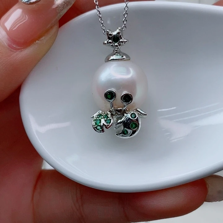 淡水珍珠未镶嵌吊坠(赠链)13➕