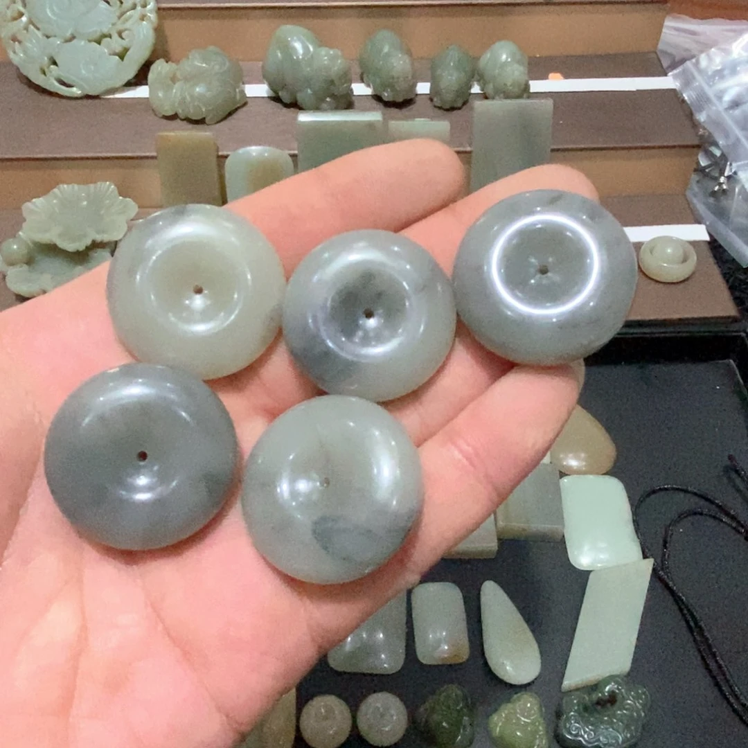 和田玉未镶嵌颈饰微*帮013