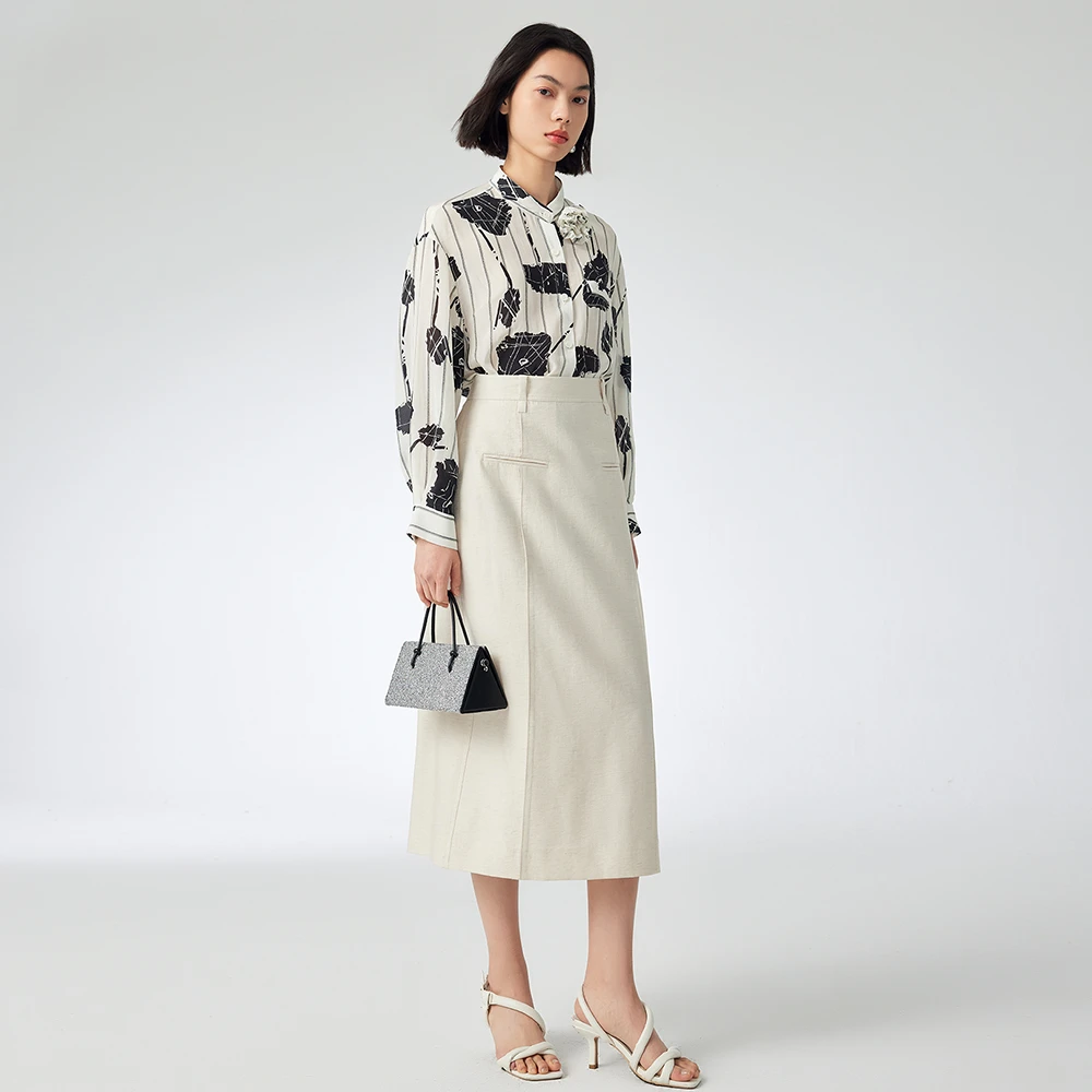 【九月专属】人丝印花防晒衬衫 2D211005