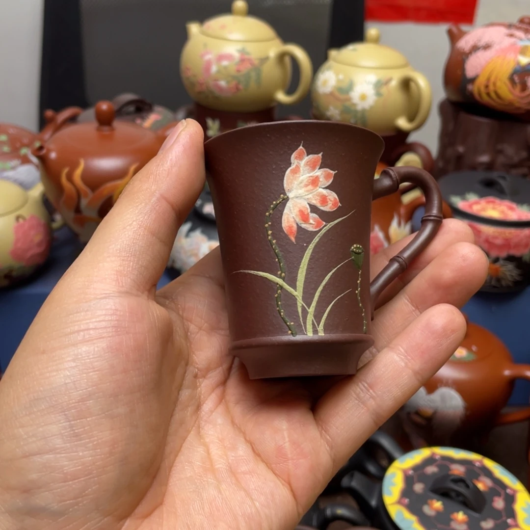 紫砂茶杯紫砂主人杯60cc