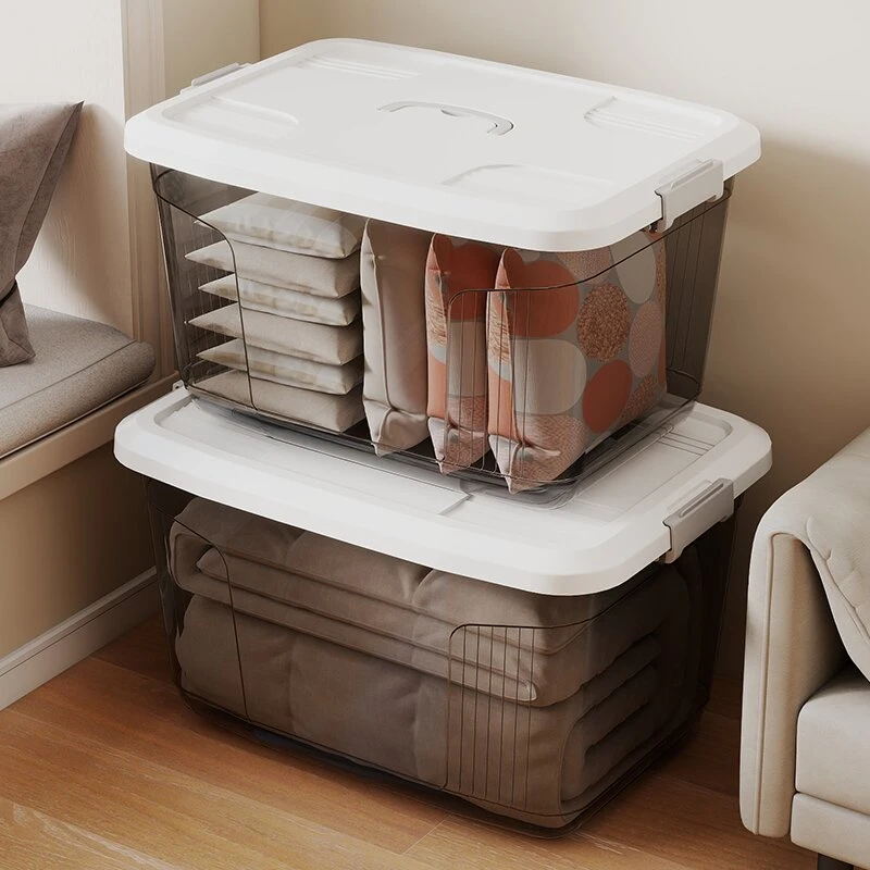 【拍一发二】黑透收纳盒收纳箱家用收纳储物杂物玩具整理箱宿舍收纳