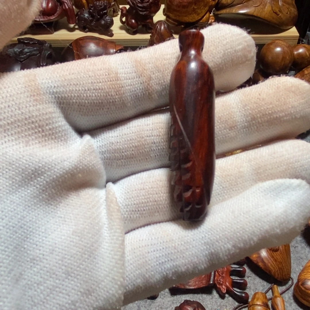 无事牌檀香紫檀（小叶紫檀）小叶紫檀玉米挂件