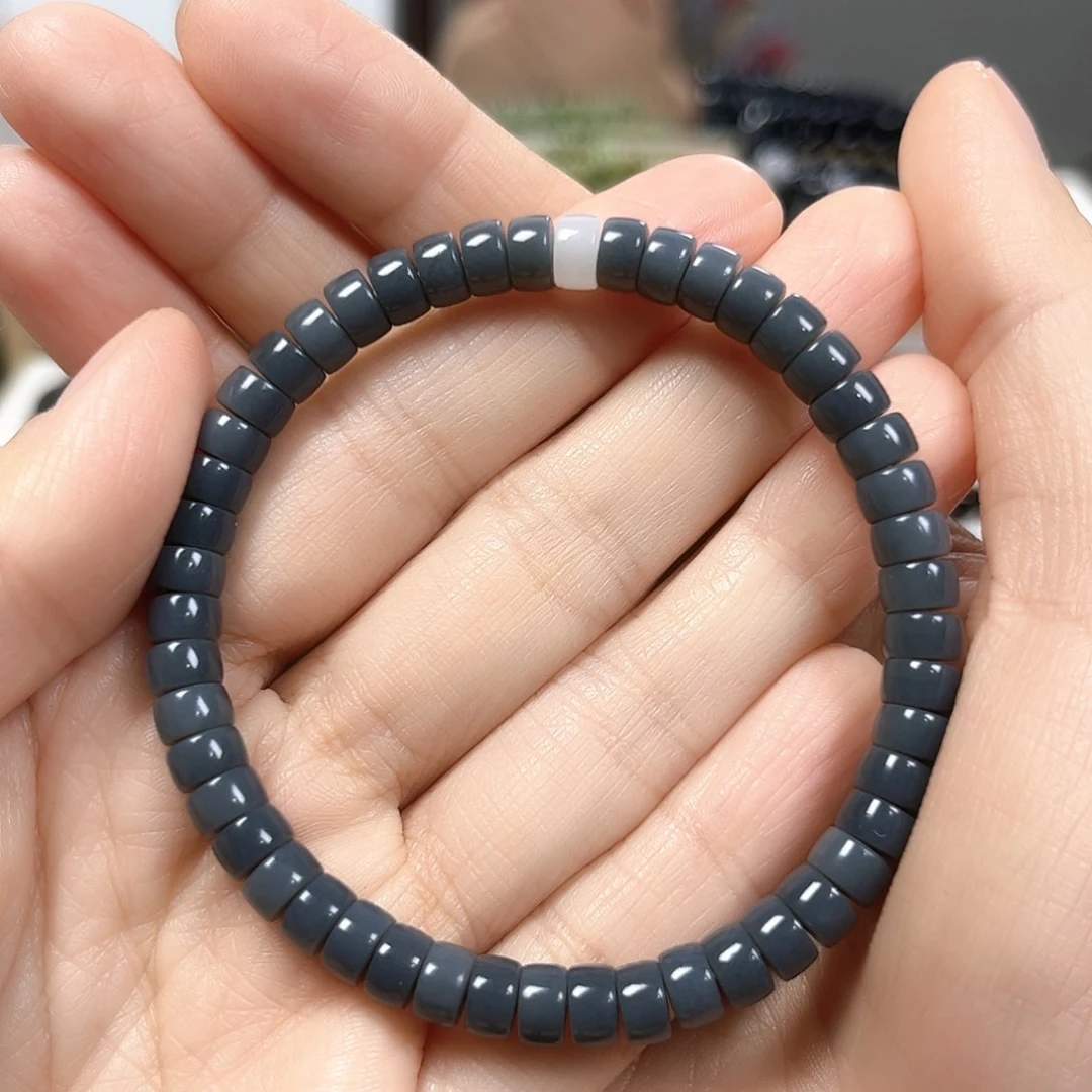 和田玉未镶嵌手串卡6珠宝级货头