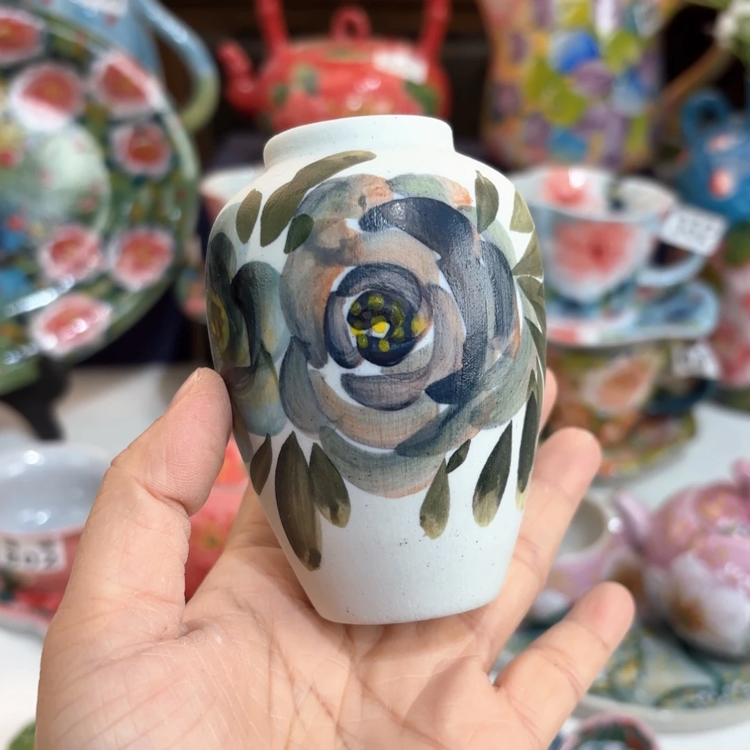 景德镇手绘高温釉下彩陶瓷茶具