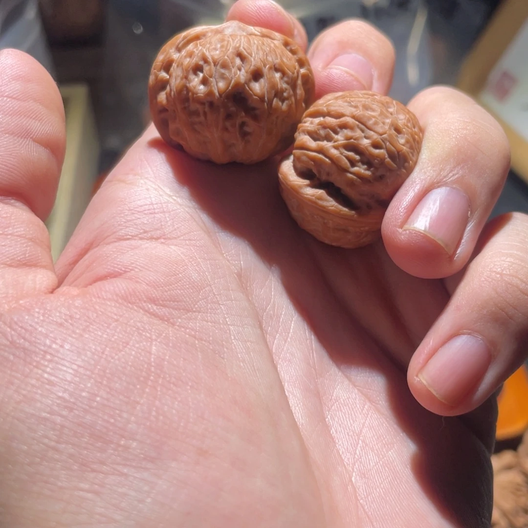 乔***学文玩核桃把件31 全品乾隆磨盘头货