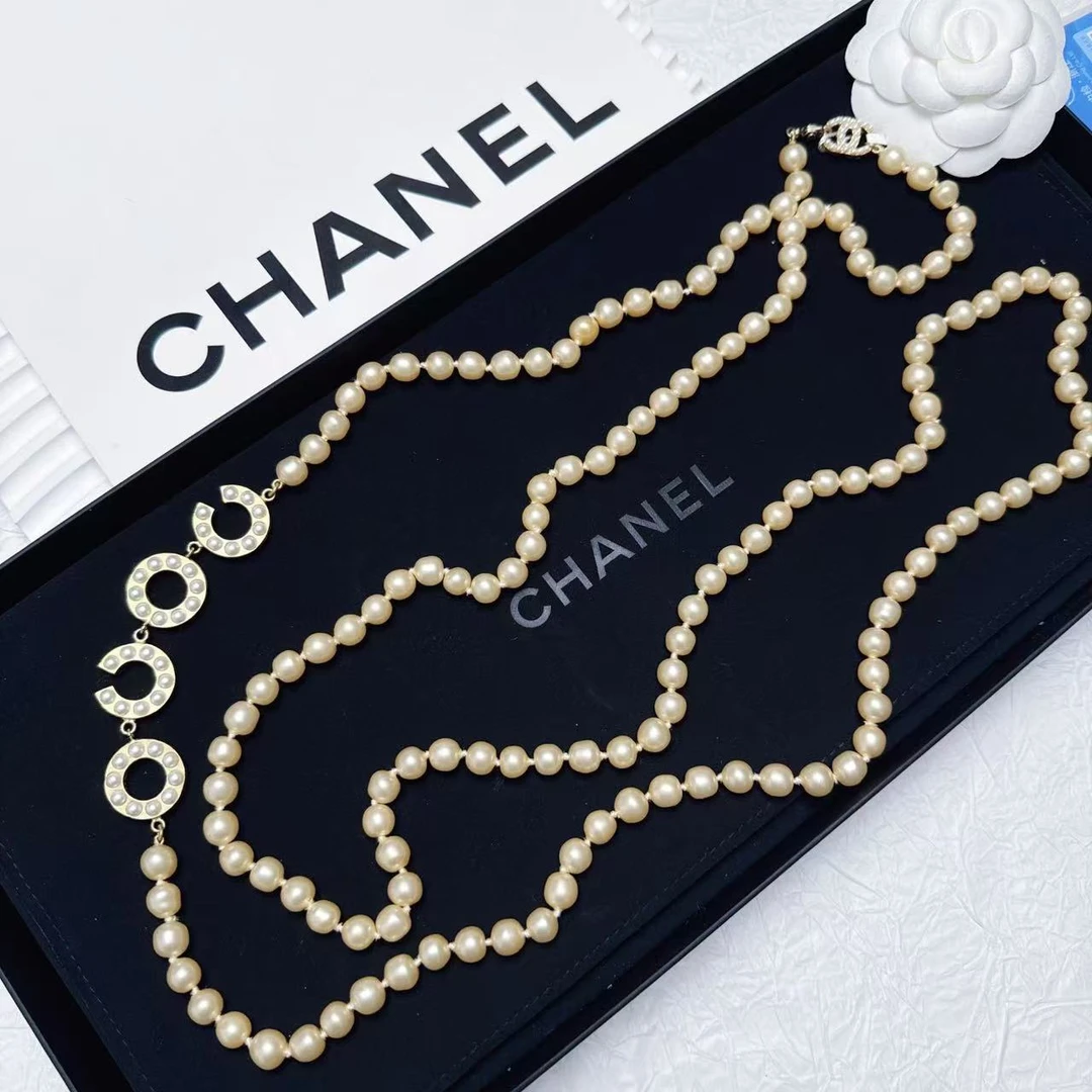 95新 Chanel/香奈儿 柚礼中古/香奈儿coco珍珠项链lz502192