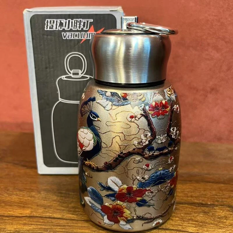 孔雀家用中式保温瓶-5208