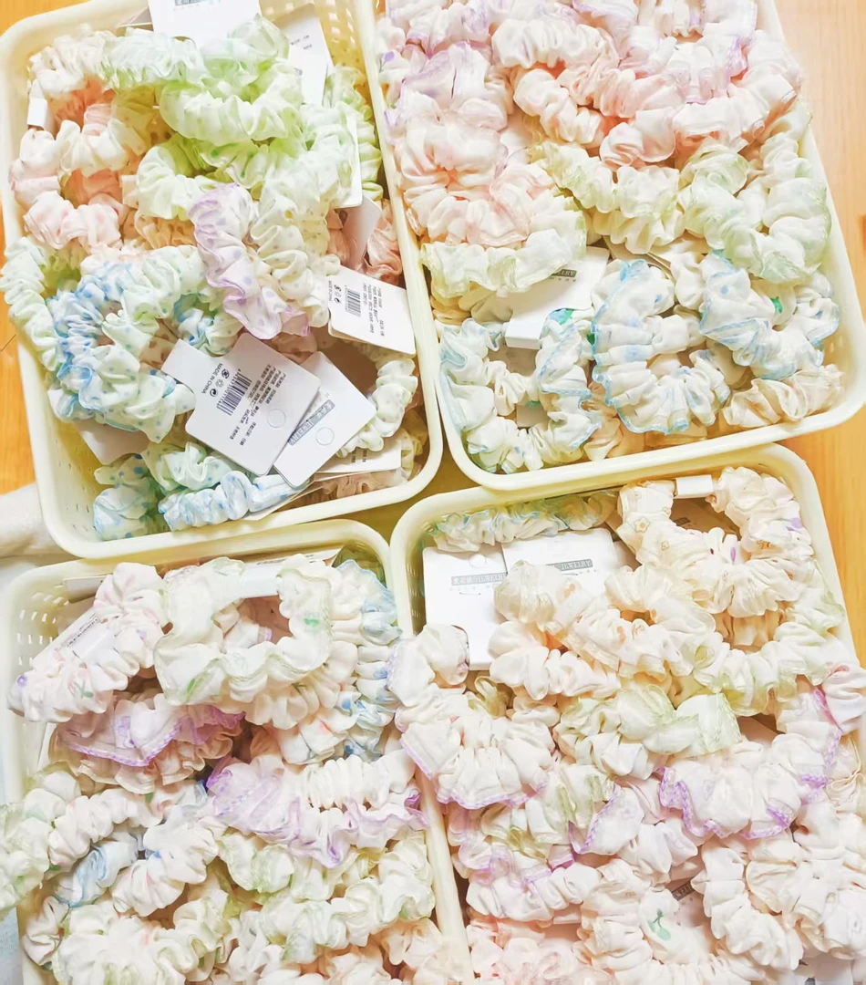 日韩甜美风发圈发绳 成人头花发饰 可爱气质简约韩系小肠圈发绳女