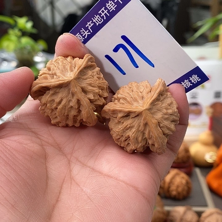 文玩核桃把件35天然盘山球奔171号