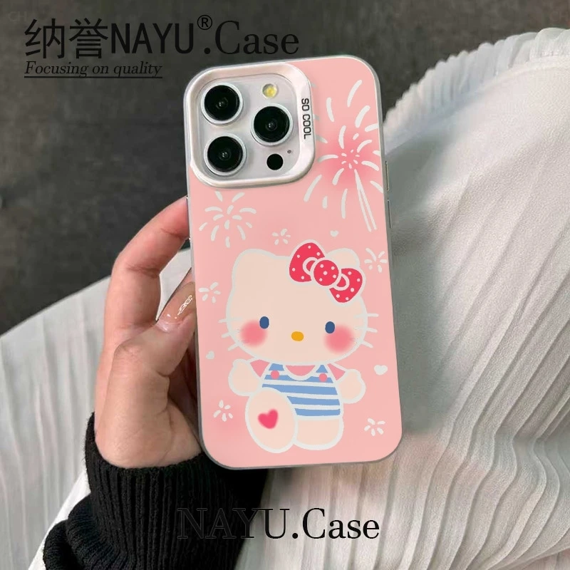 烟花氛围感KT彩银壳适用于iPhoneiPhone苹果17手机壳华为oppo小米