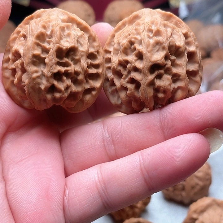 桃核把件咔***磕零点文玩苹果园，4.1全品无修