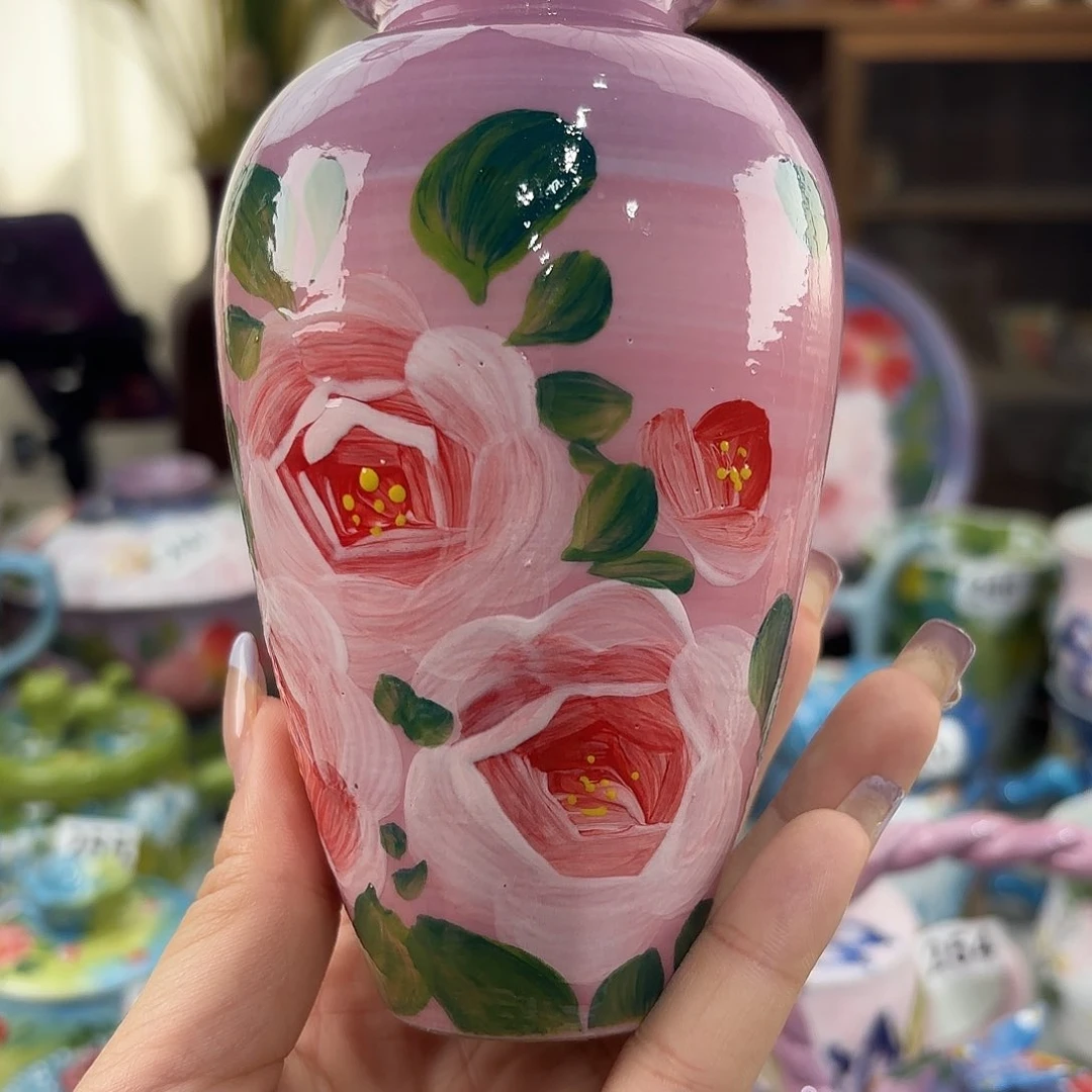 瓷片景德镇手绘高温釉下彩陶瓷茶具