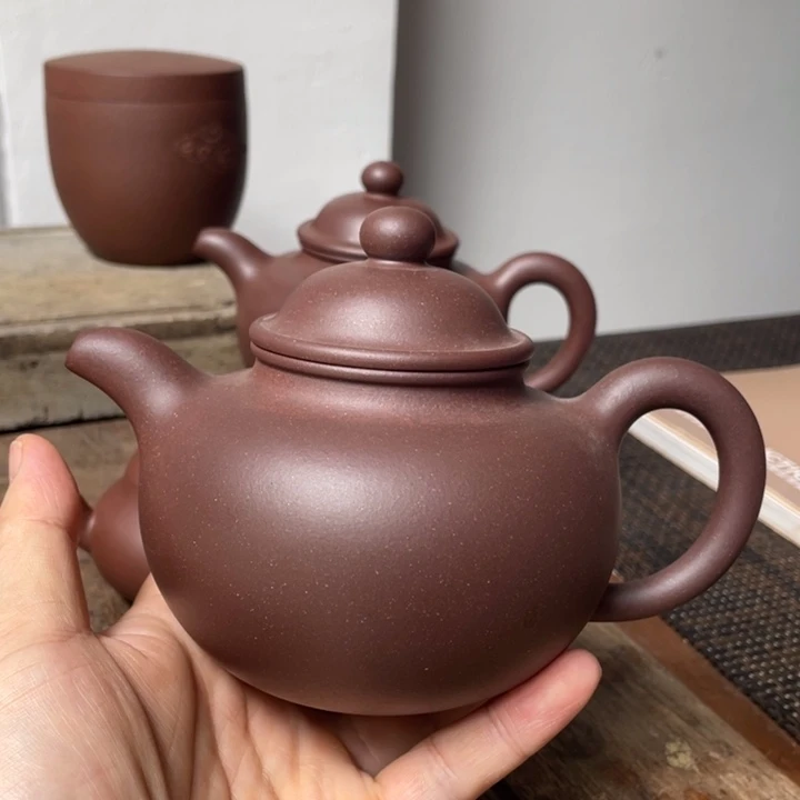 茶壶紫砂醉***弹紫砂壶掇球壶