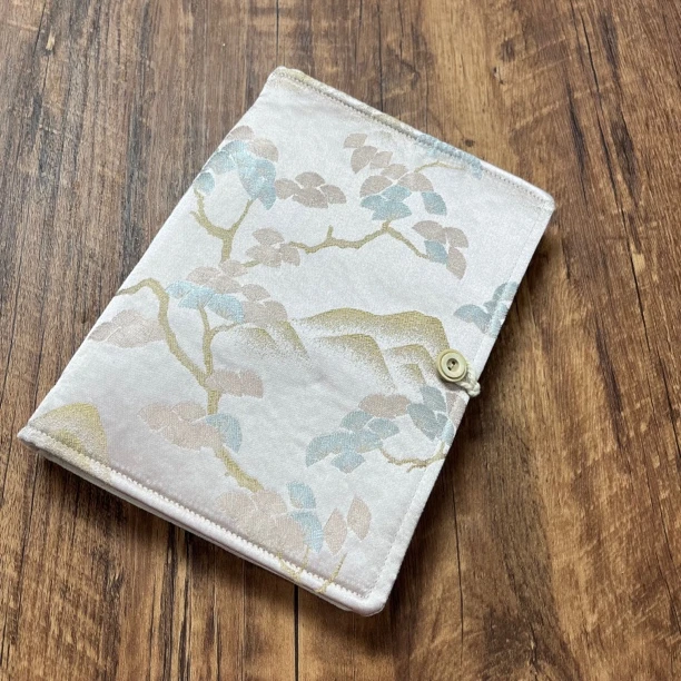 问纸楼·新品大号国风宋锦活页本《粉松》含宣纸卡纸