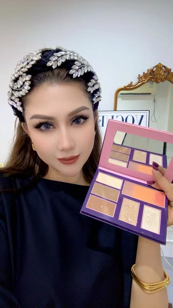 新款修容高光腮红一体盘