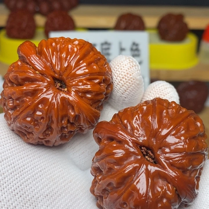 文玩核桃把件二*元宝