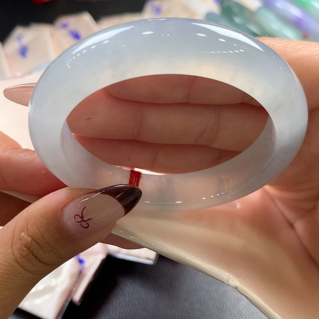 翡翠未镶嵌手镯50号