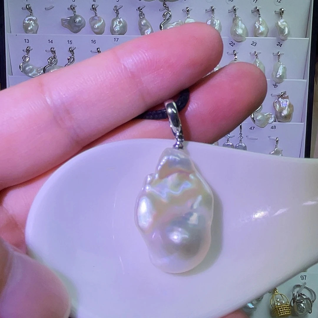 天然巴洛克淡水珍珠合金