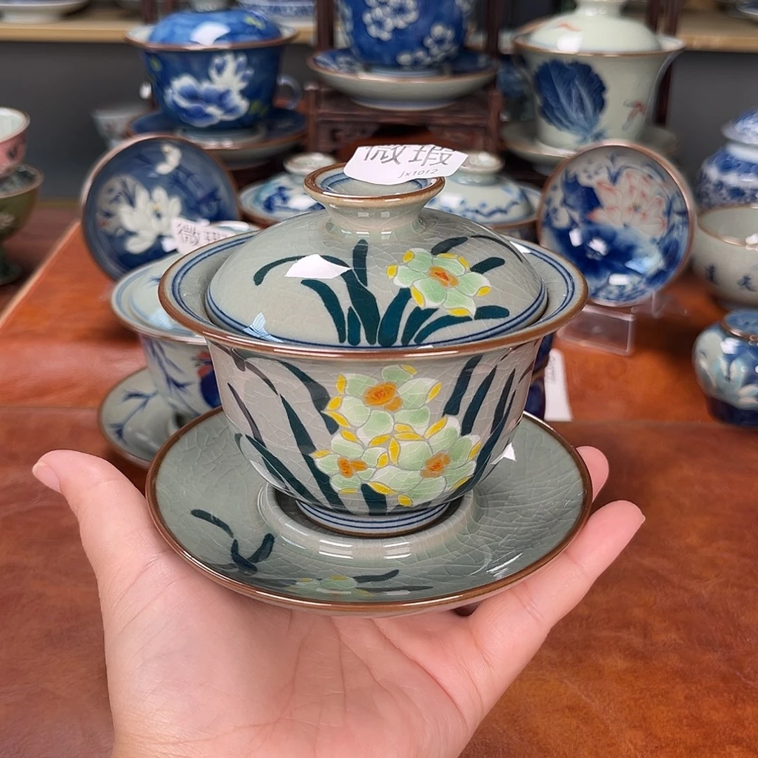 盖碗景德镇陶瓷杯