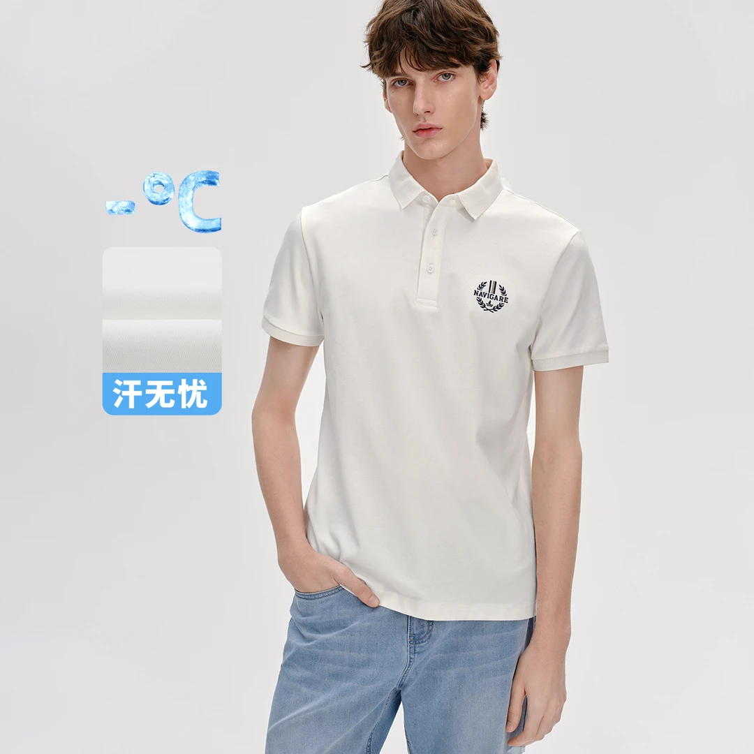 [汗无忧]navigare意大利小帆船时尚运动短袖POLO衫夏季新款T恤男
