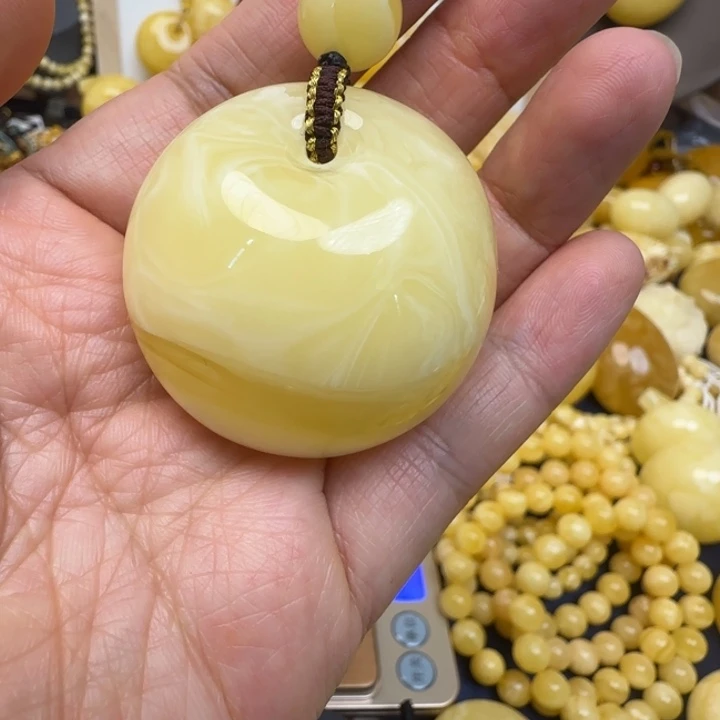 蜜蜡未镶嵌颈饰天然蜜蜡