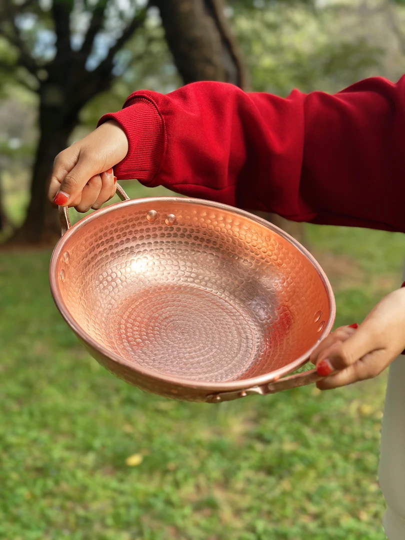 纯紫铜两用火锅清汤锅手工造燃气电磁炉通用加厚家用火锅餐厅铜锅