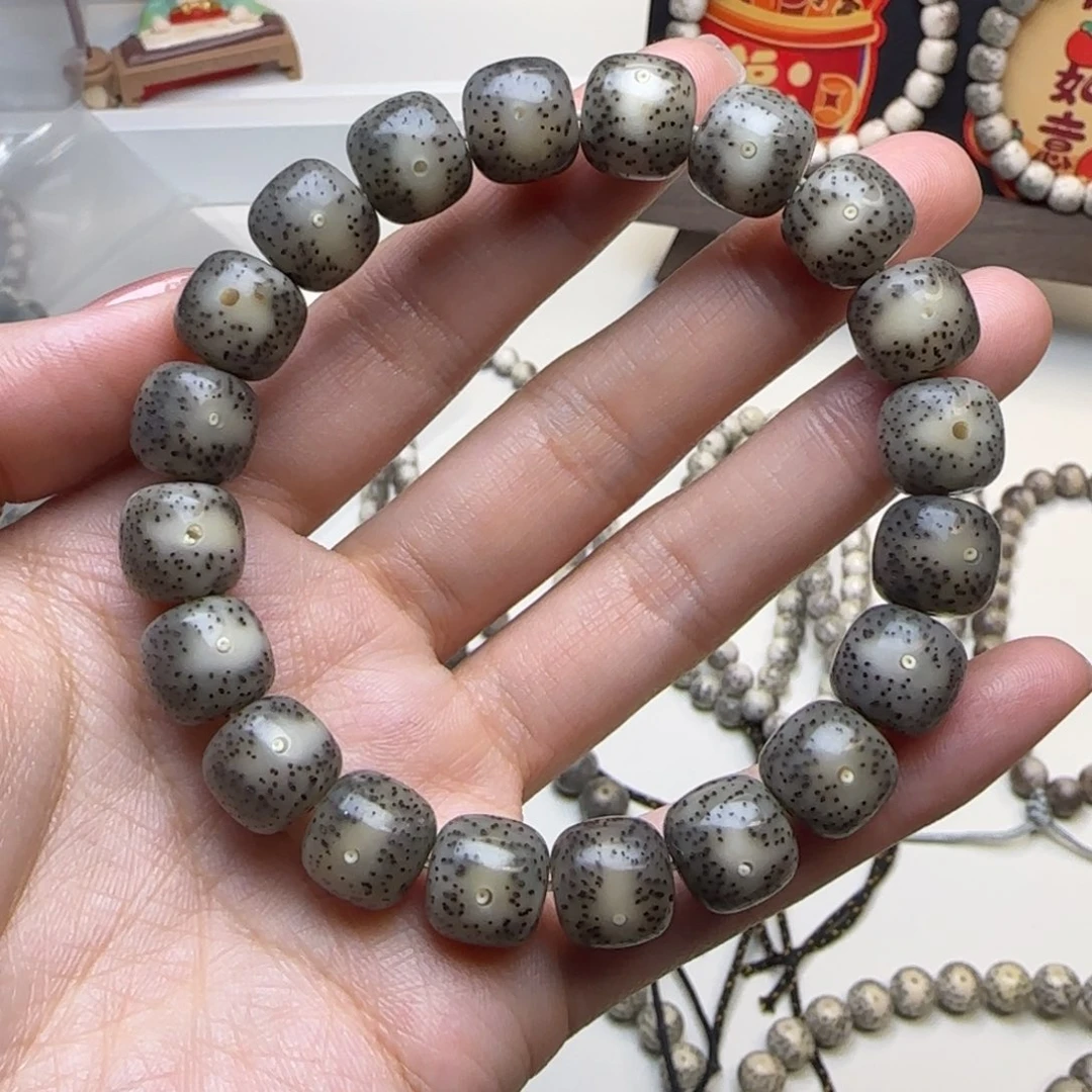 星月菩提手串石玉黑冰凤眼11.6