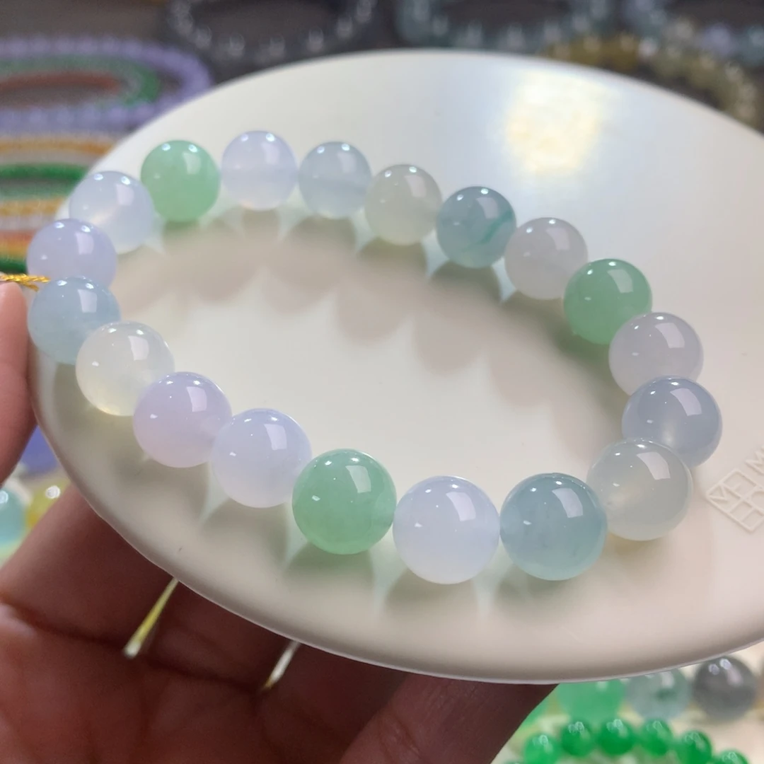 翡翠未镶嵌手链卡10