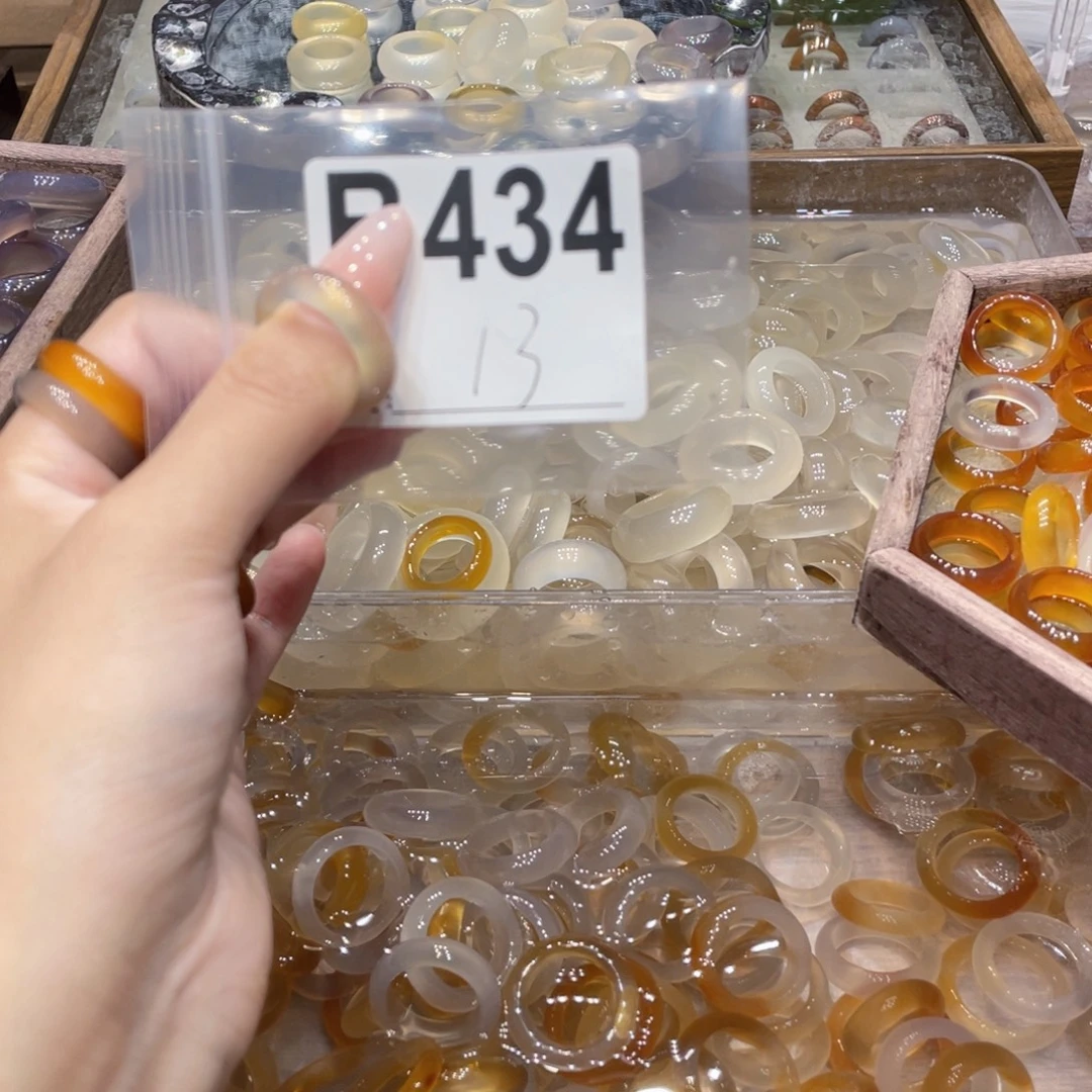 玛瑙/玉髓未镶嵌戒指434