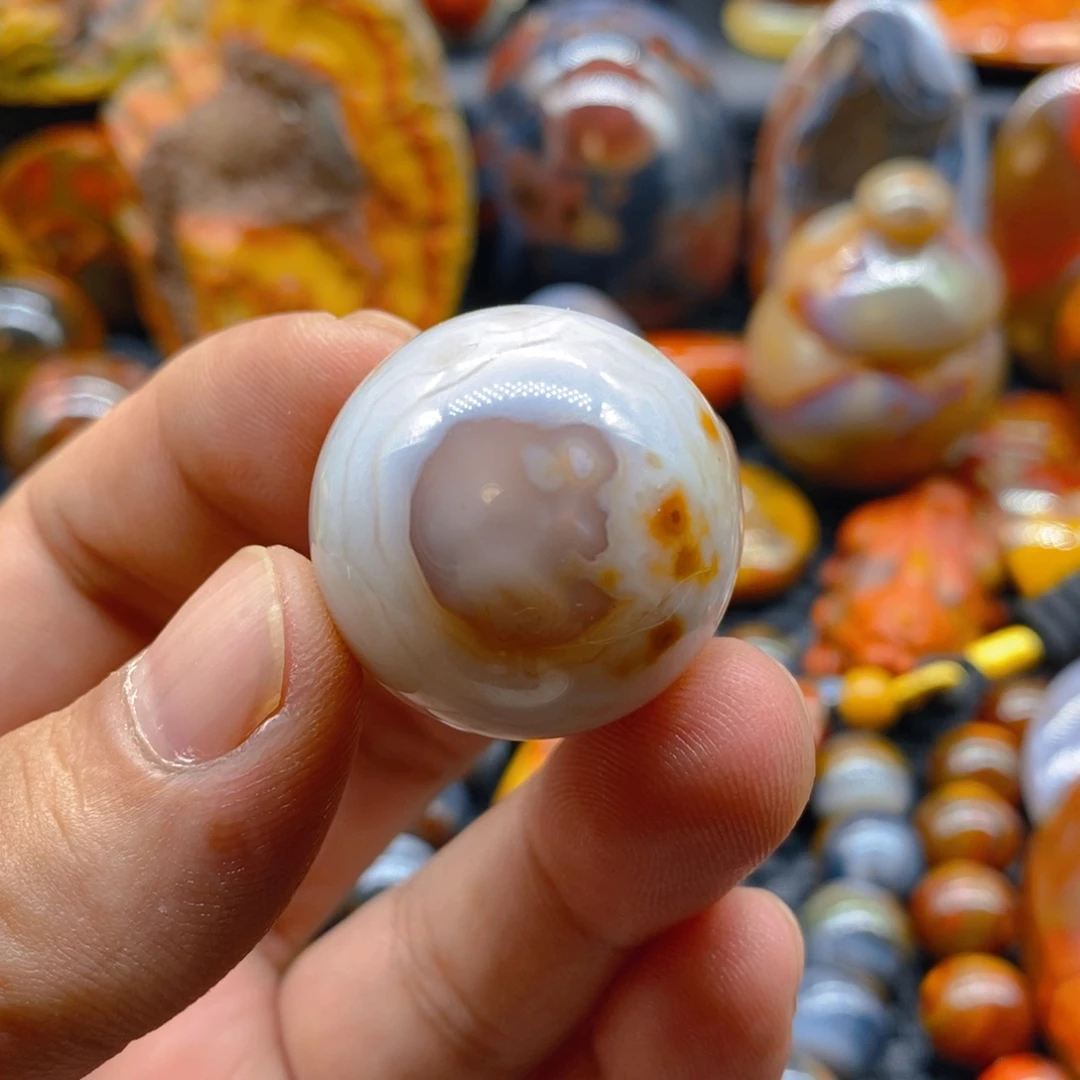 水***晶玛瑙/玉髓未镶嵌颈饰