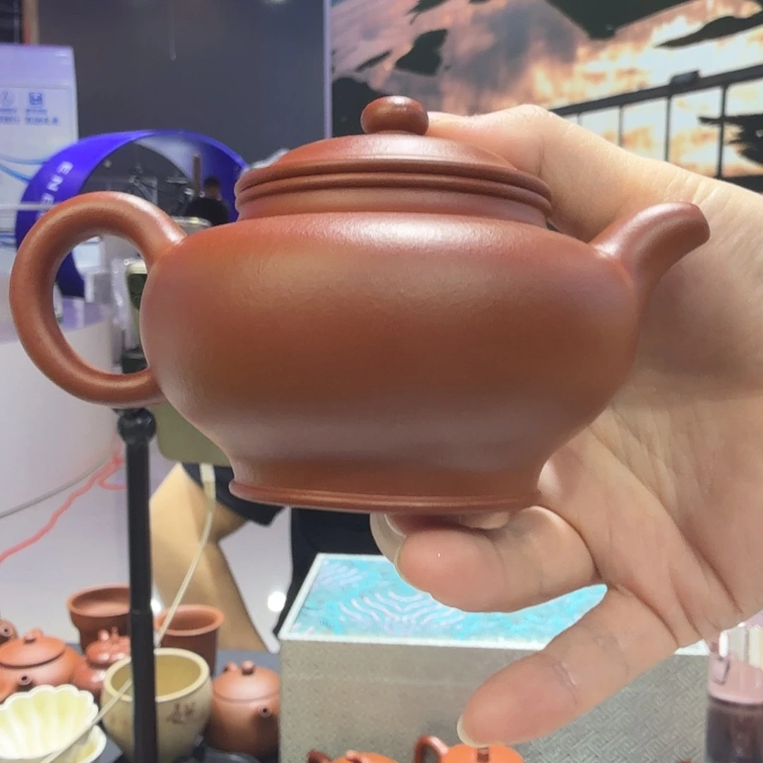 楠***茶杯紫砂朱泥全手掇只   180CC