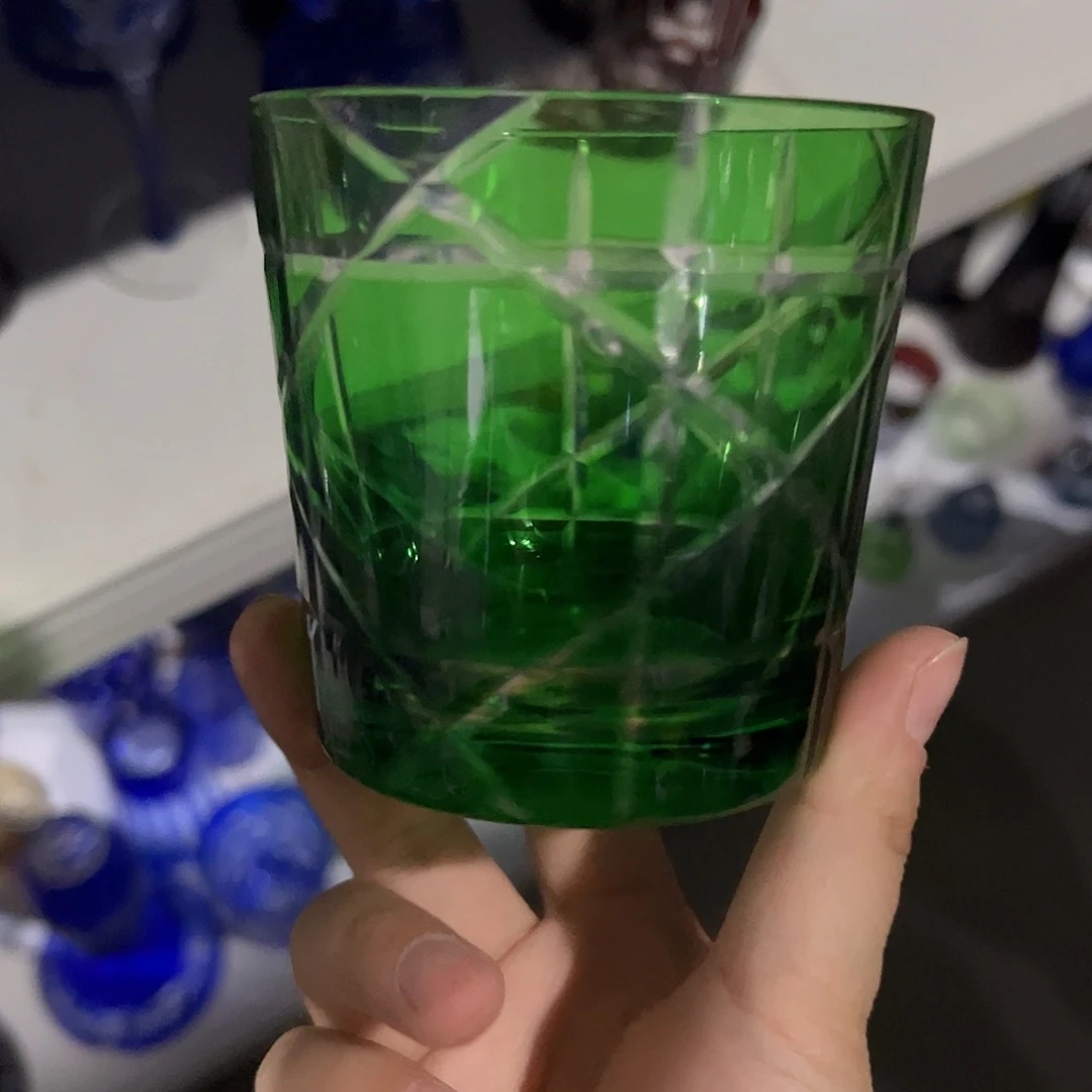 水晶玻璃高脚款微瑕一个