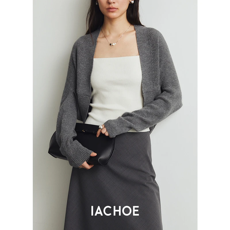 棉仓【IACHOE】-设计师系列女装开衫 春秋季外穿3461506005