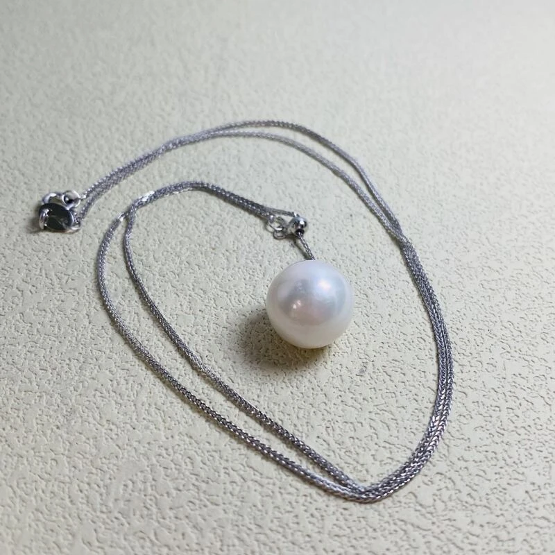 淡水珍珠 冷白y字链吊坠 C054