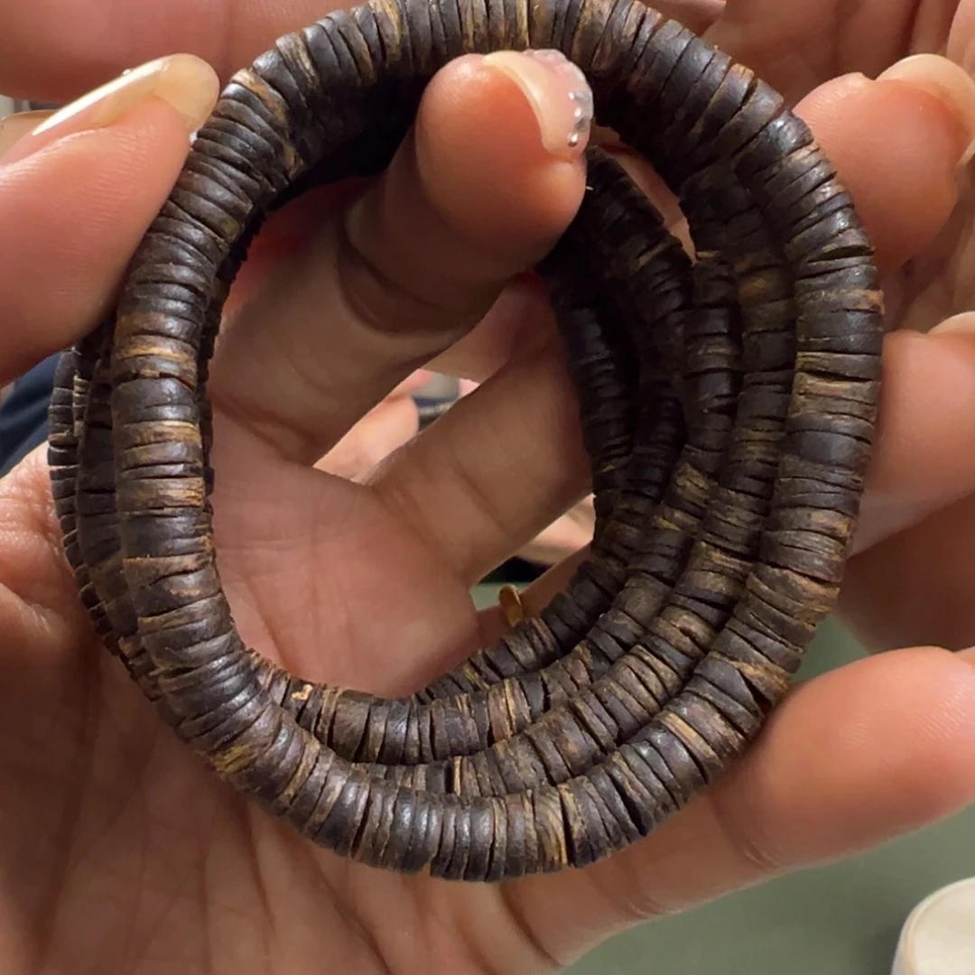 沉香手串海南流油王沉水片珠卡6/5g单圈多样性发一