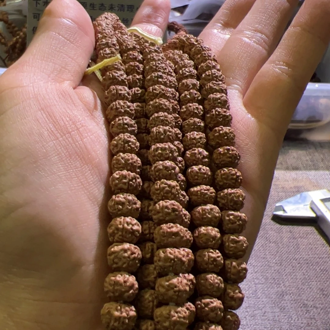 金刚菩提吊坠飞碟平头梅花小金刚108精挑去黄尺寸8-9