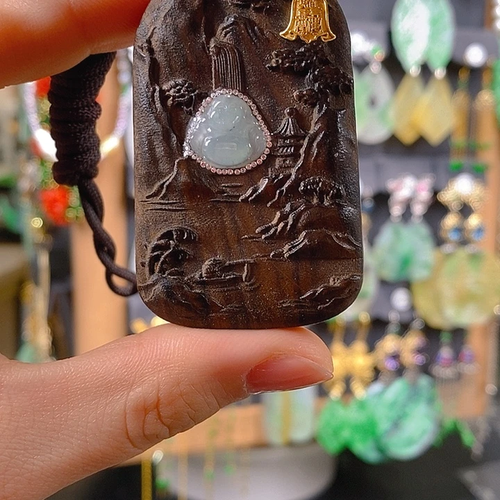 翡翠未镶嵌耳饰翡翠