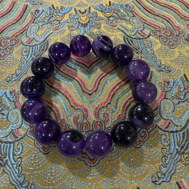 S-3047 边境收货 紫神珠手链