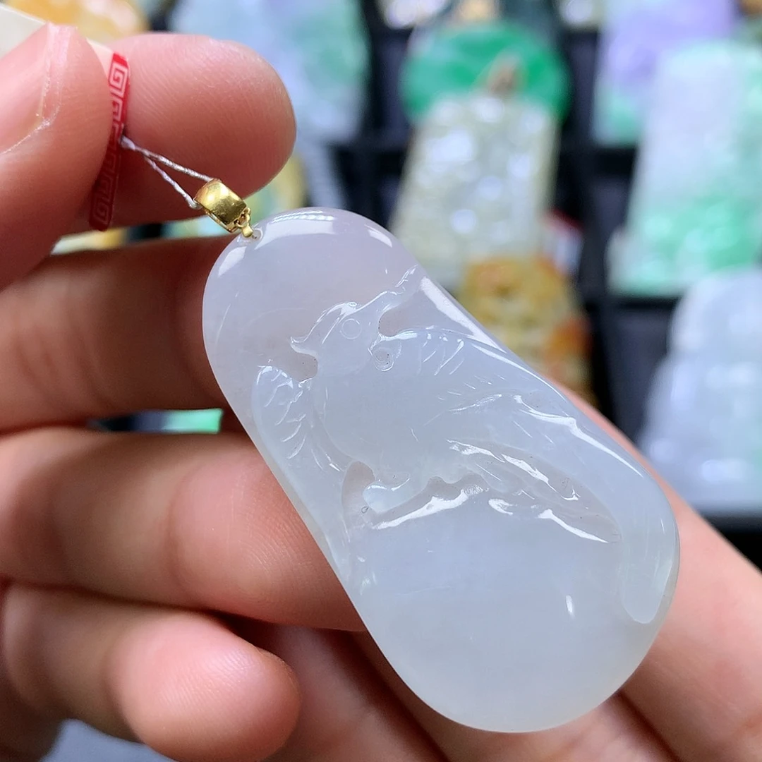 翡翠未镶嵌颈饰天然