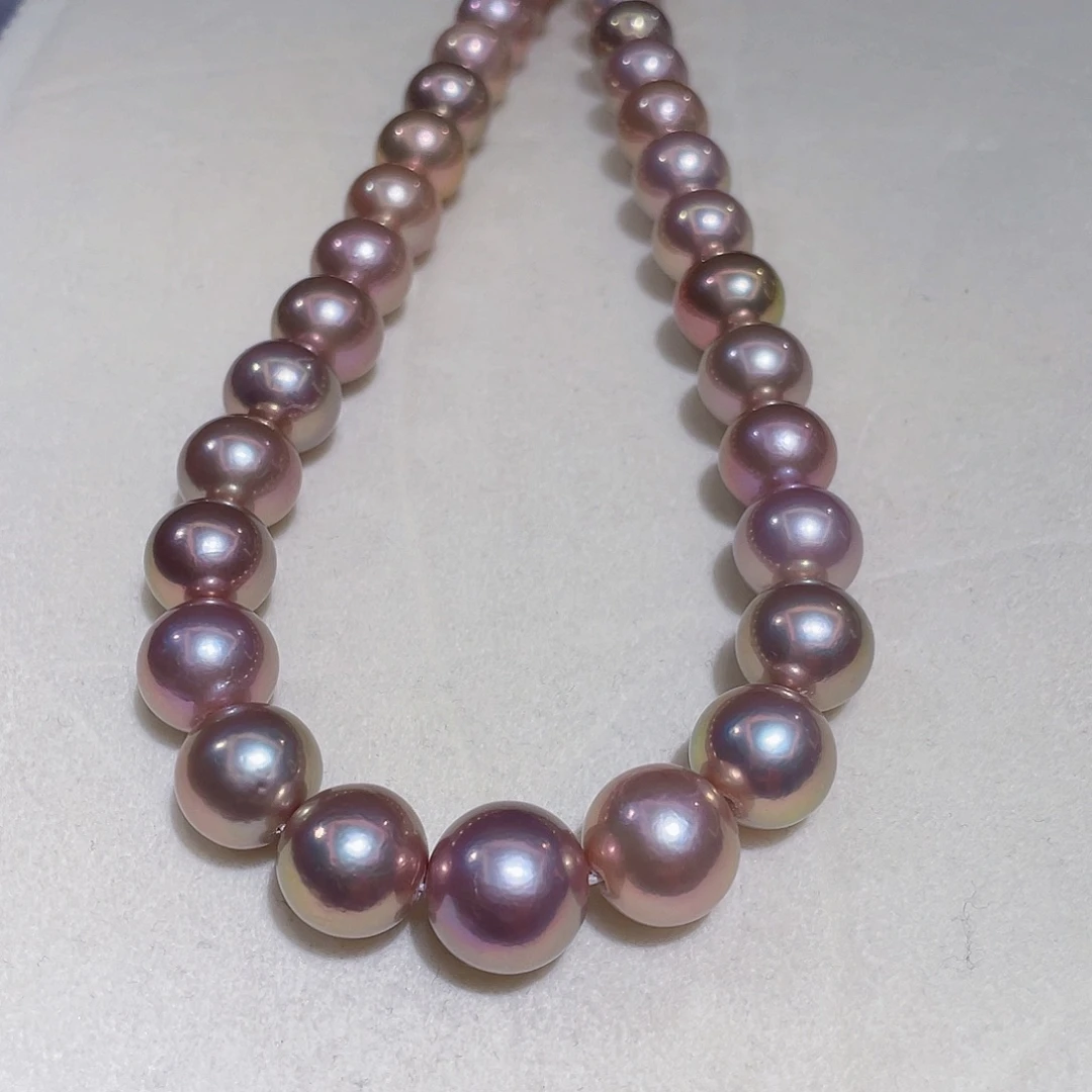 冰***料颈饰银S925镶嵌淡水珍珠